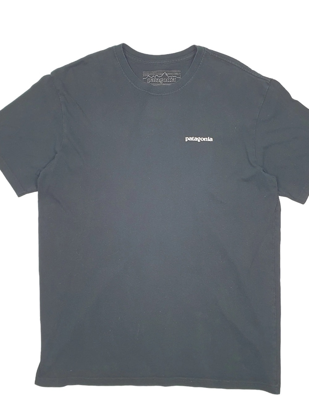 Patagonia Black Short-Sleeve Chest Logo T-Shirt